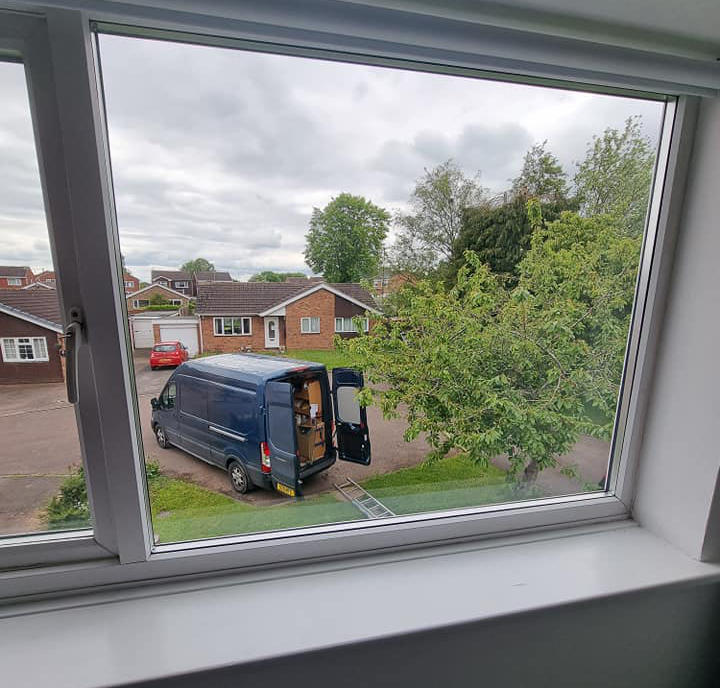 Misted Glass Casement Window - After